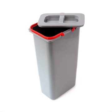 Контейнер для мусора 9л, с крышкой и ручками.