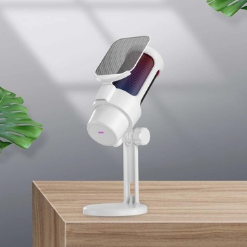 USB-микрофон RGB Игровой микрофон для ПК для потоковой записи