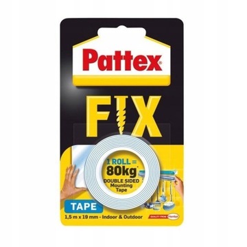 TAŚMA MONTAŻOWA PATTEX DWUSTRONNA FIX 80kg