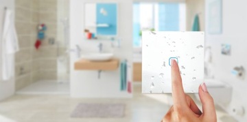 POJEDYNCZY WŁĄCZNIK ŚWIATŁA SZKLANY DOTYKOWY LED BIAŁY DOPUSZKOWY WIFI TUYA