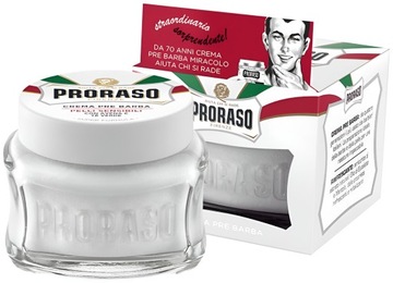 Krem przed goleniem PRORASO Linia Biała Pre Shave 100ml Zielona Herbata