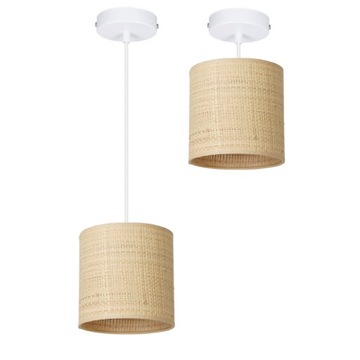 LAMPA WISZĄCA SUFITOWA POJEDYNCZY ZWIS RATAN TUBA