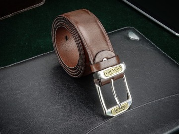 СТИЛЬНЫЙ И ФУНКЦИОНАЛЬНЫЙ МУЖСКОЙ РЕМЕНЬ GRACIO, КОРИЧНЕВЫЙ, 140 см, Formen Premium Line