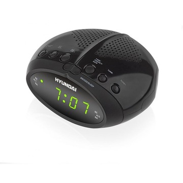 RADIOBUDZIK RADIO KUCHENNE RADIO FM SNOOZE BUDZIK ALARM Czarny HYUNDAI