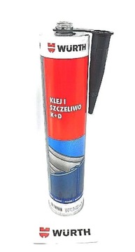 ELASTYCZNY KLEJ I SZCZELIWO K+D WURTH CZARNY 300ML