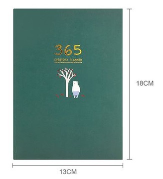 Pamiętnik B6 Kolorowy 365 dni z ilustracjami