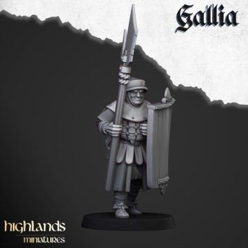 Gallia Men at Arms x5 Миниатюры Хайленда