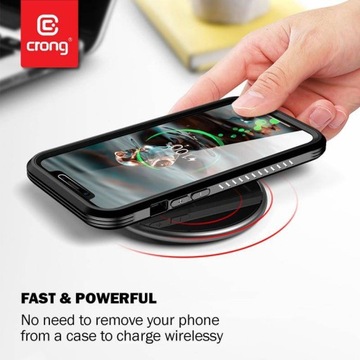 Bezprzewodowa ładowarka Crong Qi 15W USB-C Czarny
