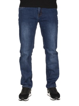 Spodnie męskie jeans W:42 112 CM L:30 granat