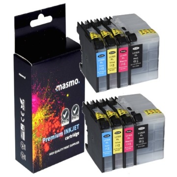 8x Inkoust Pro Tiskárnu Brother DCP-J105 J100 MFC-J200
