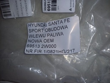 HYUNDAI SANTA FE SPORT POUZDRO PLNĚNÍ PALIVA NOVÁ