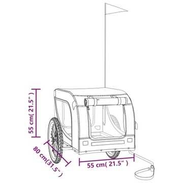 Велоприцеп для животных, ткань Оксфорд.