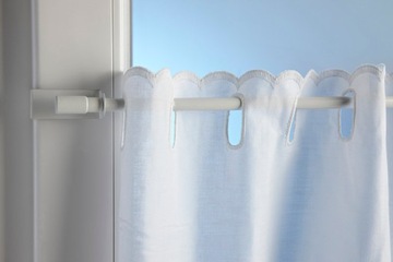 ЛАТУННЫЙ мини-выдвижной карниз Телескопическая ревность 100% металл 75-125 см