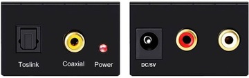 ОПТИЧЕСКИЙ АУДИО CAD ЦИФРО-АНАЛОГОВЫЙ ПРЕОБРАЗОВАТЕЛЬ TOSLINK КОАКСИАЛЬНЫЙ RCA CINCH