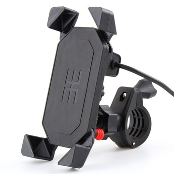 ДЕРЖАТЕЛЬ ДЛЯ МОТОЦИКЛА GPS ТЕЛЕФОНА USB ЗАРЯДНОЕ УСТРОЙСТВО 2A