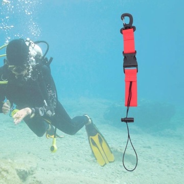 Зажим для ремешка для подводного плавания Катушка для камеры для дайвинга, красная