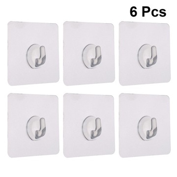 WIESZAK SAMOPRZYLEPNY 6 SZT. WIESZAKÓW Z HACZYKAMI