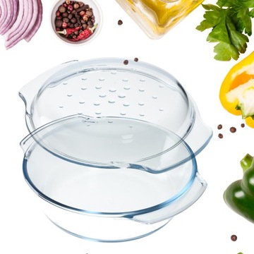 СТЕКЛЯННАЯ ПОСЫЛОЧНАЯ ПОСУДА ОБЪЕМОМ 2,4 Л С КРЫШКОЙ