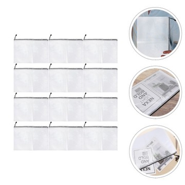 Сетчатая сумка для документов, сумки для хранения на молнии, пластиковый портфель