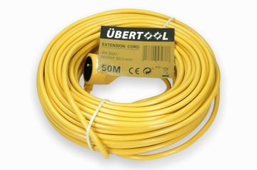 PRZEDŁUŻACZ 50m OGRODOWY 3x1,5mm BUDOWLANY
