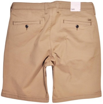 LEE spodenki REGULAR jeans CHINO green SHORT _ W29