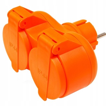 Rozgałęźnik elektryczny hermetyczny Plast-Rol W-97745 pomarańczowy