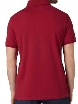 Tommy Hilfiger bordowa koszulka polo męska MW0MW17770 rozmiar M