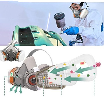 MASKA URZĄDZENIE DO OCHRONY DRÓG ODDECHOWYCH, 6200 PÓŁMASKA PROFESJONALNY