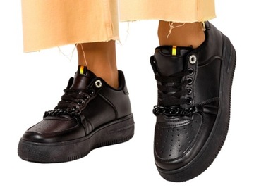 BUTY SPORTOWE DAMSKIE Z ŁAŃCUSZKIEM LEKKIE NEW 39