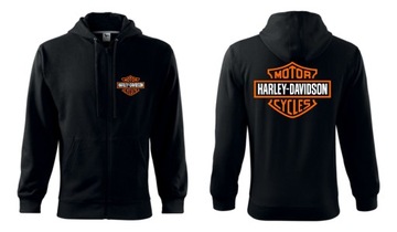 Rozpinana bluza męska z kapturem Harley Davidson 3XL