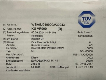 BMW Seria 5 F10-F11 Touring Facelifting 525d 218KM 2017 BMW 525 Bixenon! El.klapa Skóra Asystent Czujniki, zdjęcie 33