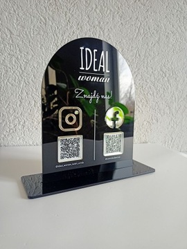 Статуэтка-табличка в социальных сетях QR-ЛОГОТИП Instagram
