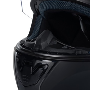 KASK MOTOCYKLOWY | LS2 FF353 BLACK MATT | INTEGRALNY SYSTEM PINLOCK