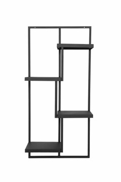 KWIETNIK LOFT METALOWY WISZĄCY 4 PÓŁKI PRODUKT POLSKI PREMIUM kolor czarny