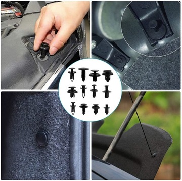 Прищепки, зажимы, зажимы автомобильные, 625 шт, универсальные обивочные, 18 размеров