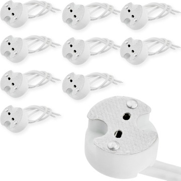 10x керамический светильник MR16, соединительная розетка