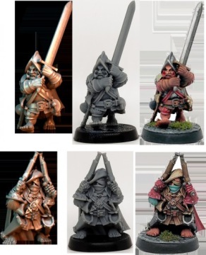 Halflings Southern Conquerors - Мини-счет - 3D печать