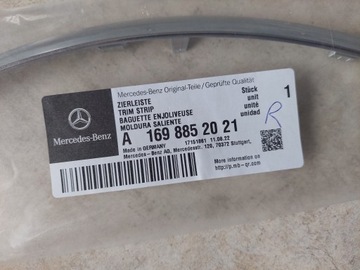 LIŠTA - CHRÓM NÁRAZNÍKU ZADNÍ MERCEDES B TŘÍDA W245 FACELIFT 08-11