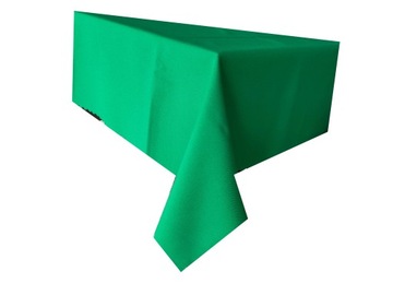 OBRUS PLAMOODPORNY / ŻAKARD ZIELONY GRUBY 130x130