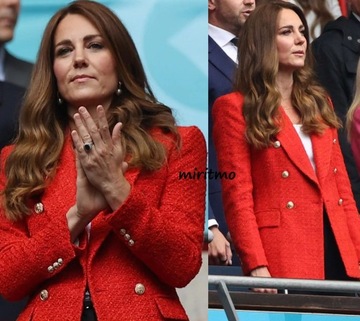 A779 ZARA MARYNARKA ZŁOTE GUZIKI KURTKA KATE MIDDLETON ŻAKIET PŁASZCZ - M