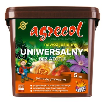 NAWÓZ JESIENNY UNIWERSALNY BEZ AZOTU AGRECOL 5kg