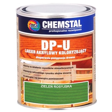 LAKIER DP-U do drewna CHEMSTAL Zieleń Rosyjsk 0,8L