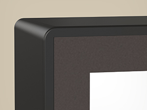 Зеркало для макияжа с внутренней светодиодной подсветкой 34*25см черное