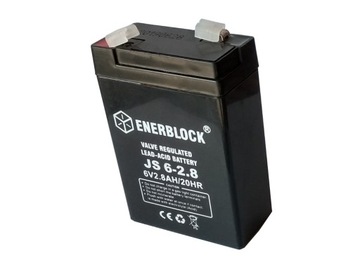 AKUMULATOR AGM ENERBLOCK JS6-2.8 6V 2.8Ah