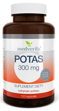 Medverita POTAS 300mg Ciśnienie Mięśnie Nerwy 120k