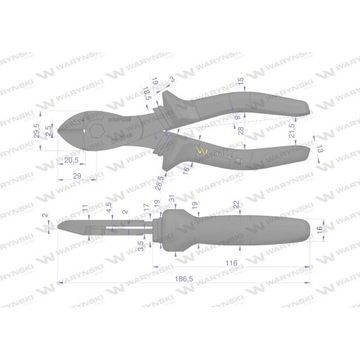 Кусачки для резки кабеля Waryński