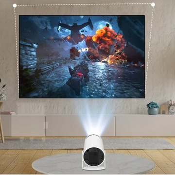 Проектор Портативный поворотный Android TV WiFi Bluetooth 4K Full HD