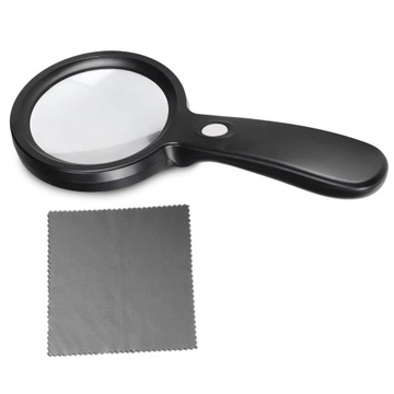 УЛУПА ДЛЯ ЧТЕНИЯ, ЛУПА С ПОДСВЕТКОЙ СО СВЕТОДИОДНОЙ ПОДСВЕТКОЙ 10X