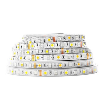 Taśma LED RGB+WW, 300 LEDs, 12 V, 5 m, IP65