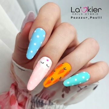 La'kier 2x TOP MAT lakier hybrydowy BLACK CRUSH